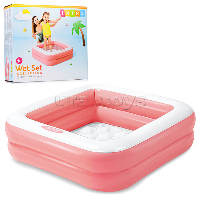 Бассейн надувной детский,86 х 86 х 25 см, 57100NP INTEX