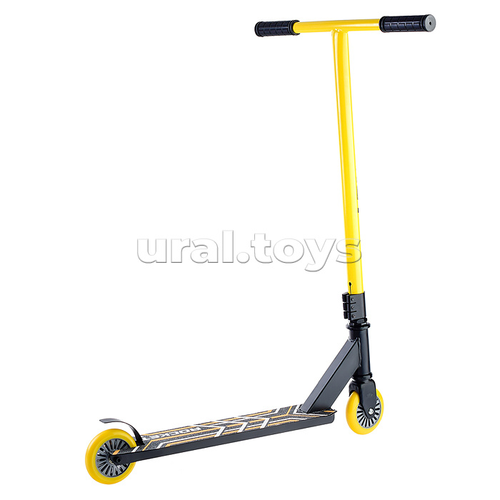 Самокат трюковый ROCKET,колеса PU/пластик 100 мм,ABEC 7, жёлтый
