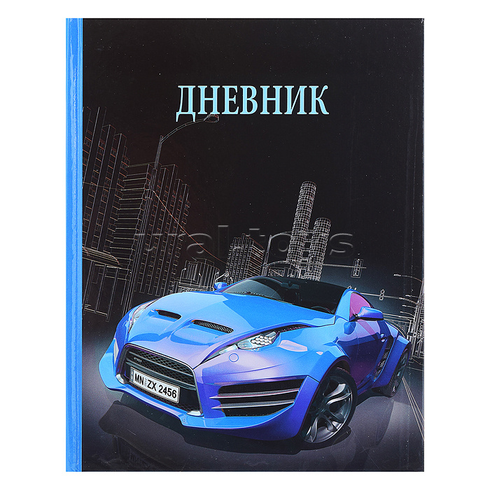 Дневник 1-11 кл. "Синий автомобиль" 40 л., обложка 7 БЦ