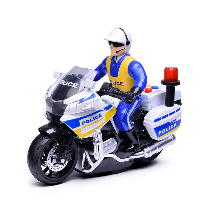 Машина "Мотопатруль" 1:20, цвет белый, в коробке