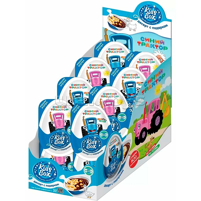Десерт с подарком, Синий трактор Kids Box, 16шт, 20г.