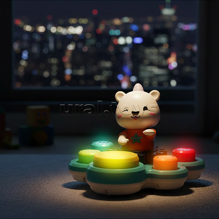 Развивающая игрушка "Медвежонок" на батарейках, в коробке