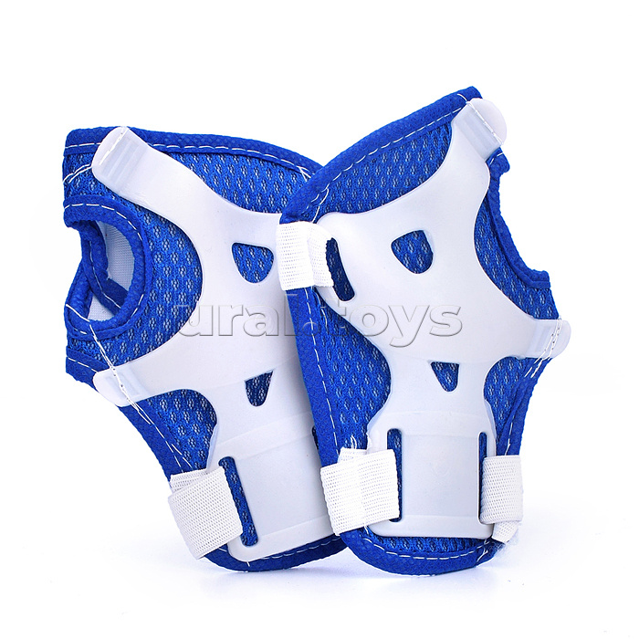 Набор защиты для катания (цвет бело/синий)