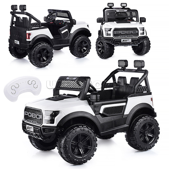 Электромобиль "Профи" на аккумуляторе, с р/у управлением, в коробке (белый)