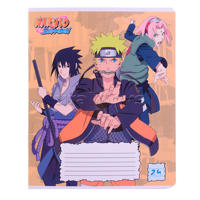 Тетрадь 24 л., линия А5 "Naruto"