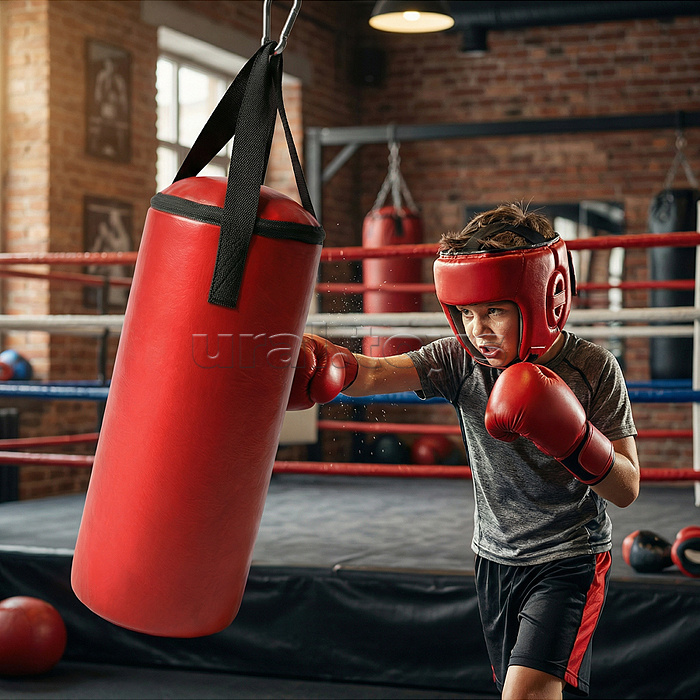 Мешок боксерский Детский 12кг (ПВХ) красный