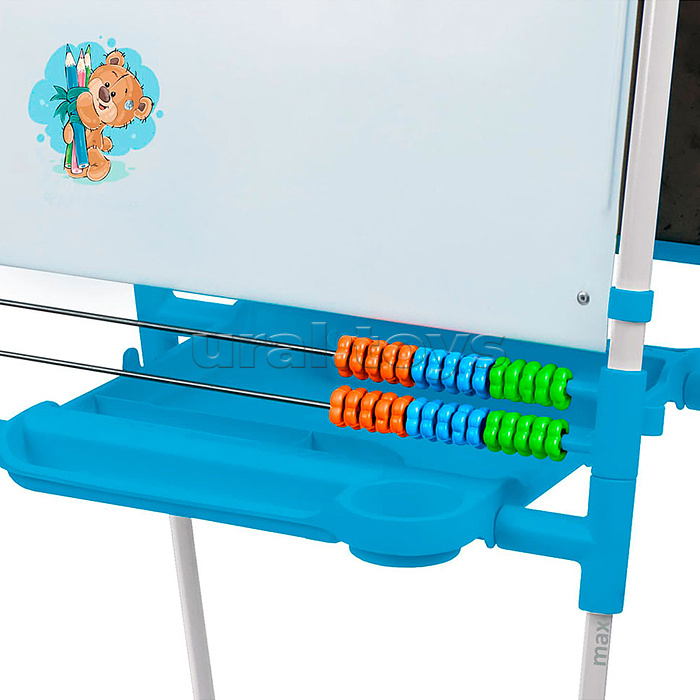Доска знаний-мольберт 2 двусторонний (голубой-2)
