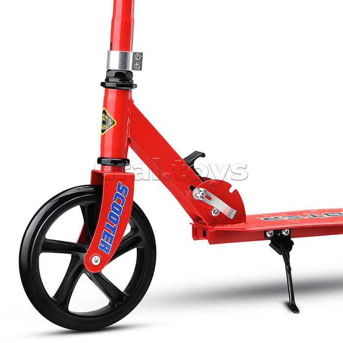 Самокат 2-х кол., красный, в коробке