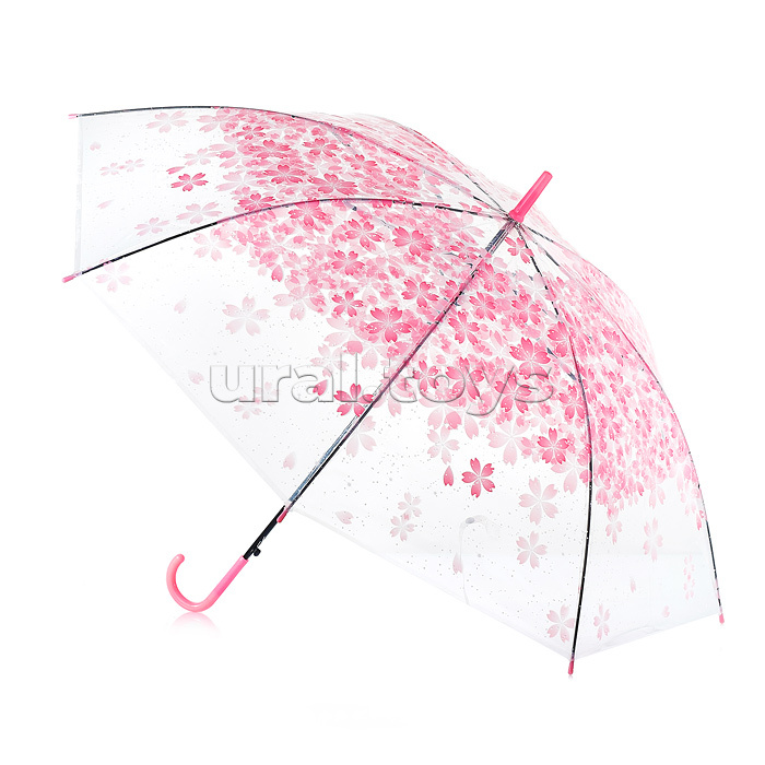 Зонт детский "Красивые цветы" (54см.)  розовый