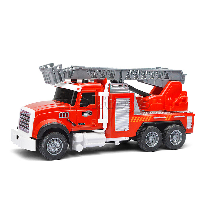 Машина "Пожарная машина" (свет, звук, спрей) в коробке