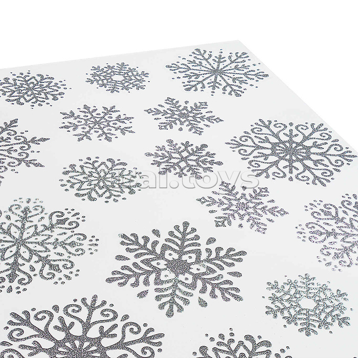 Декоративные наклейки. Снежинки (30х45 см)