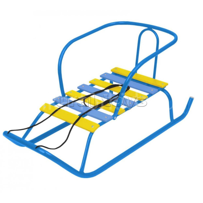 Игрушка. Санки детские "Ветерок 1+" (голубой)