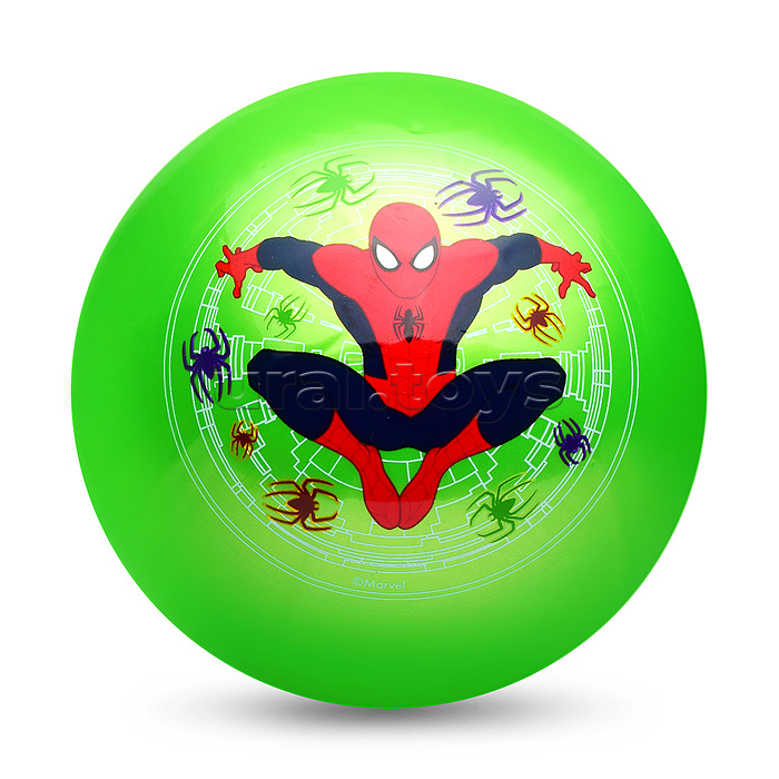 Мяч пвх 23 см "Человек-паук" с наклейкой, в сетке