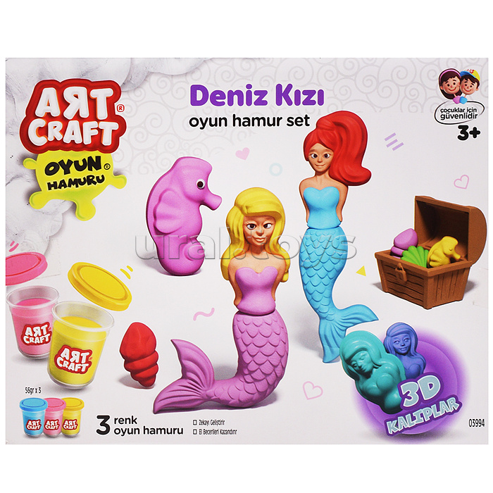 Набор для лепки "Русалки" тесто 3х56г