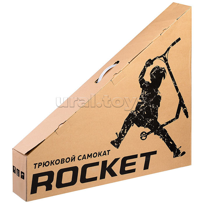 Самокат трюковый ROCKET,колеса PU/пластик 100 мм,ABEC 7, зелёный
