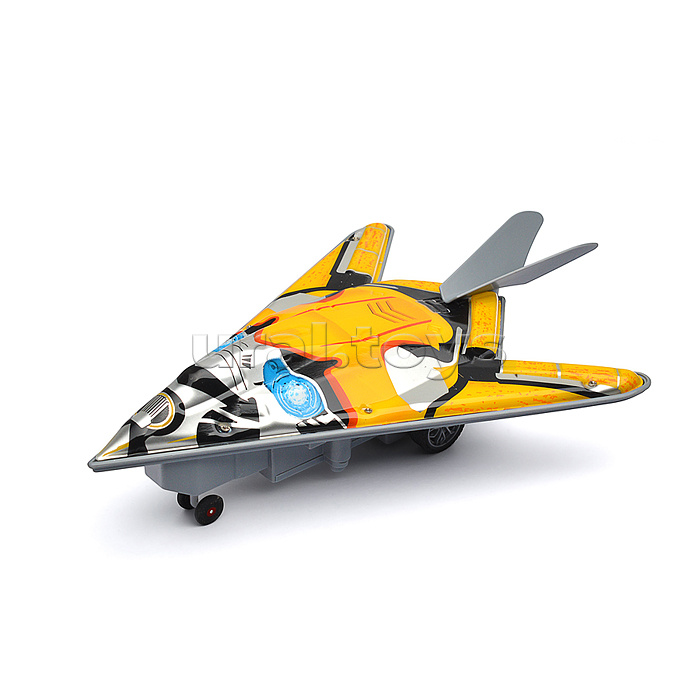 Самолет "Истребитель" желтый, р/у, 1:16, в коробке