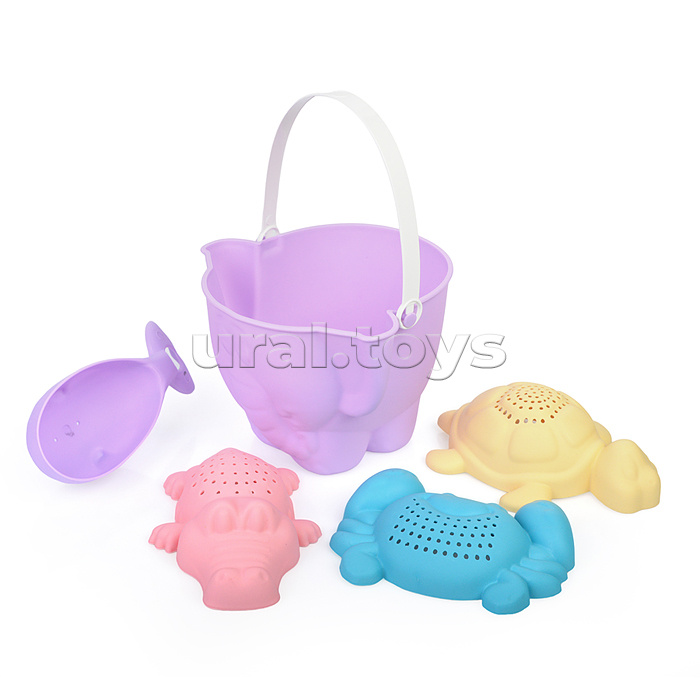 Набор песочный "Африка №8" (ведро + 4 формочки )