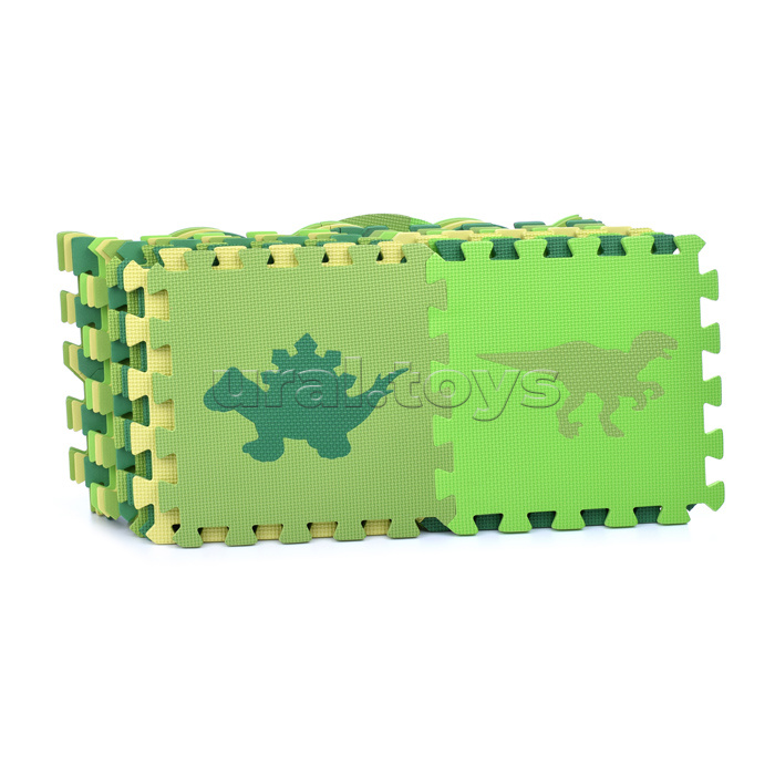 Развивающий коврик-пазл "Юрский период" 30*30*1см