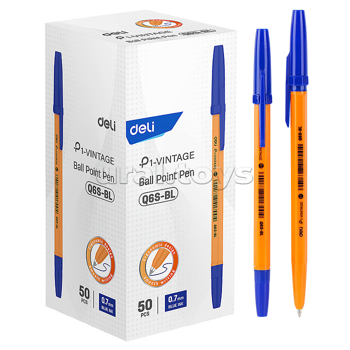 Ручка шариковая Vintage корп.оранжевый d=0.7мм чернила син.