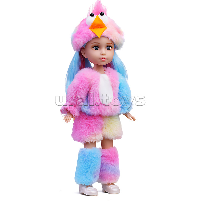 Кукла "Милла" в костюме цыпленка, в коробке