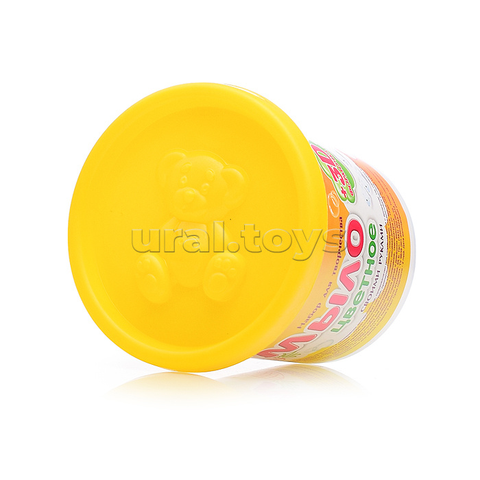 Мыло своими руками цветное, в банке "Ананас"