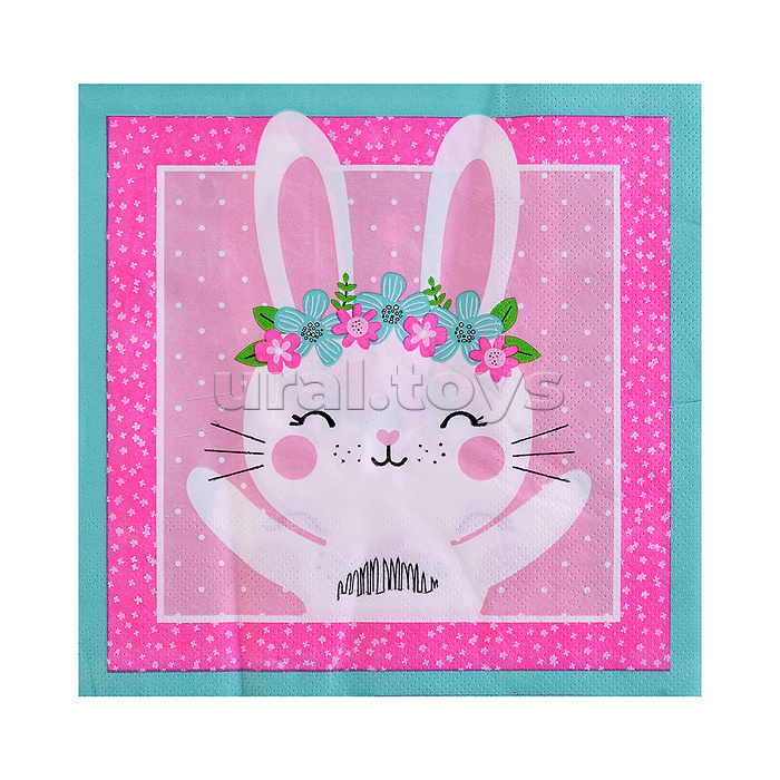 Набор посуды одноразовой "Зайка" салфетки (20 шт)