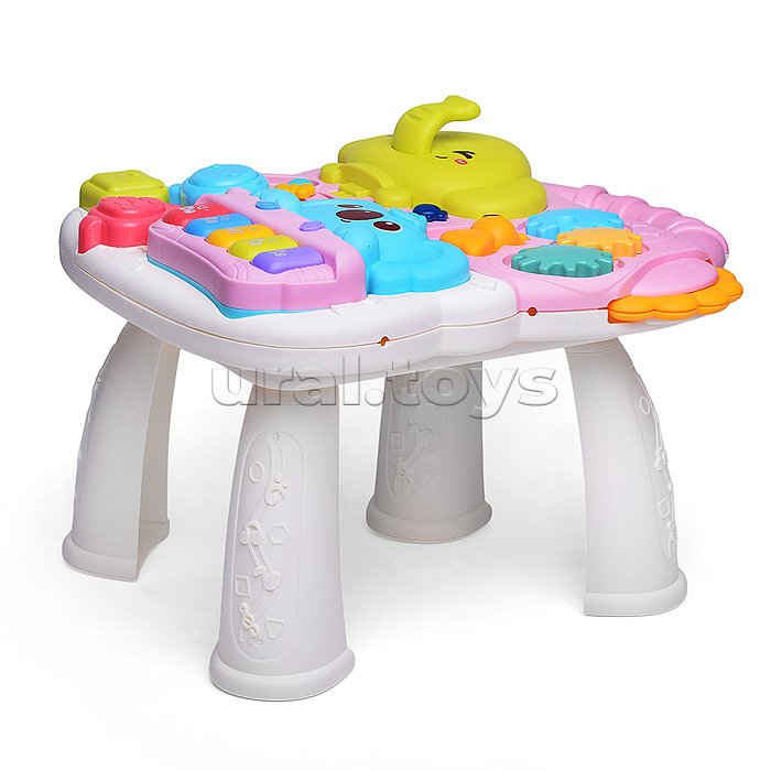 Игровой центр-Каталка "Слоник и коала" цвет розовый, 3 в 1 в коробке