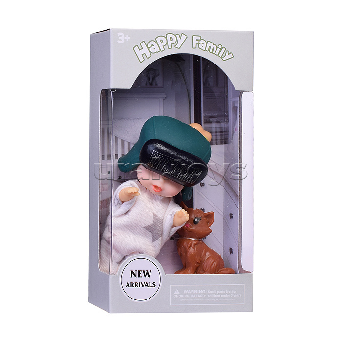 Пупс "Сашенька" с аксессурами, в коробке