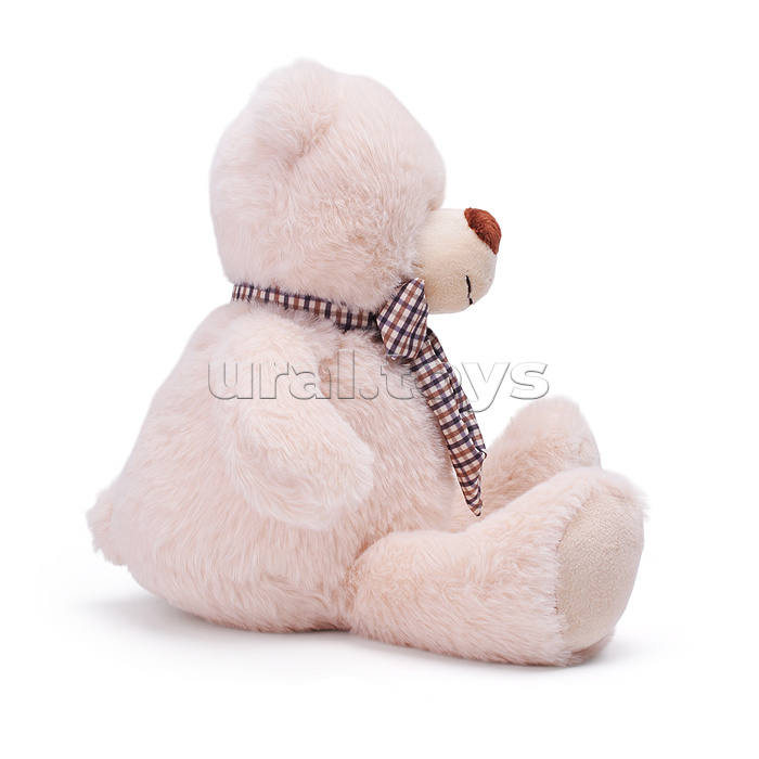 Белый мишка Эрни с бантом, 20 см