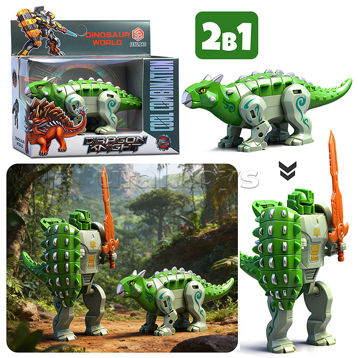 Робот "Мегадино" трансформирующийся, в коробке