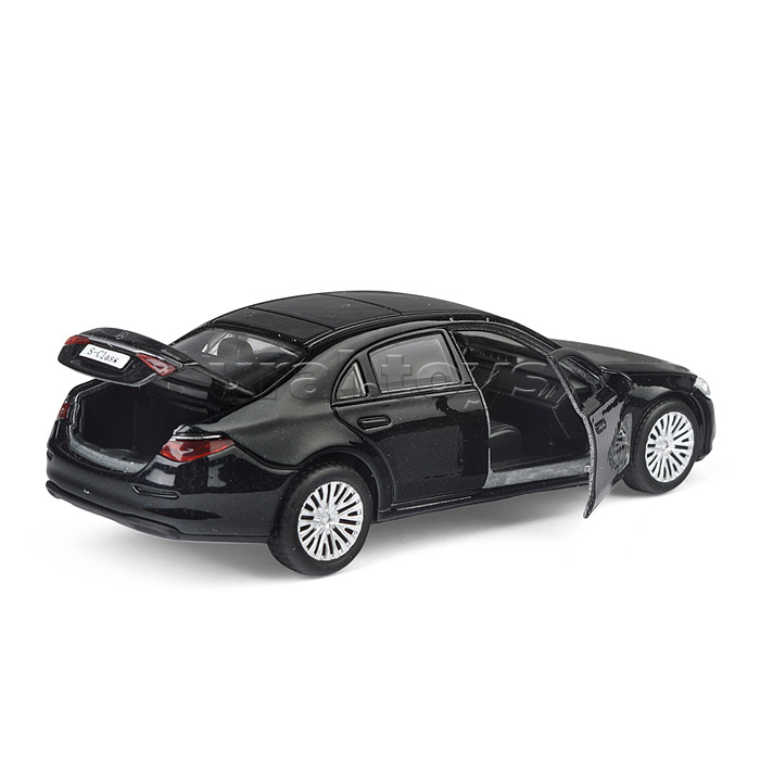 Машина металл Mercedes-Benz S-Class V223 13 см, (двери, багаж, черный) инерц., в коробке Машина металл Mercedes-Benz S-Class V223 13 см, (двери, багаж, черный) инерц., в коробке