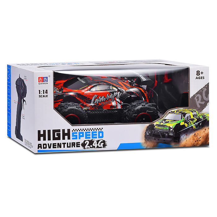 Машина "Проходимец" р/у, 27 MHz. (свет,звук) в коробке