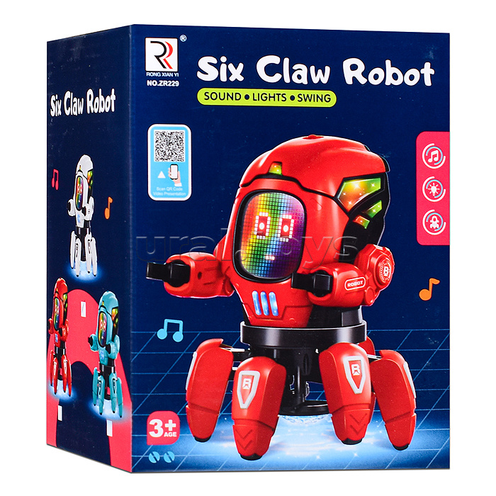 Робот "Многоножка" (свет, звук) в коробке