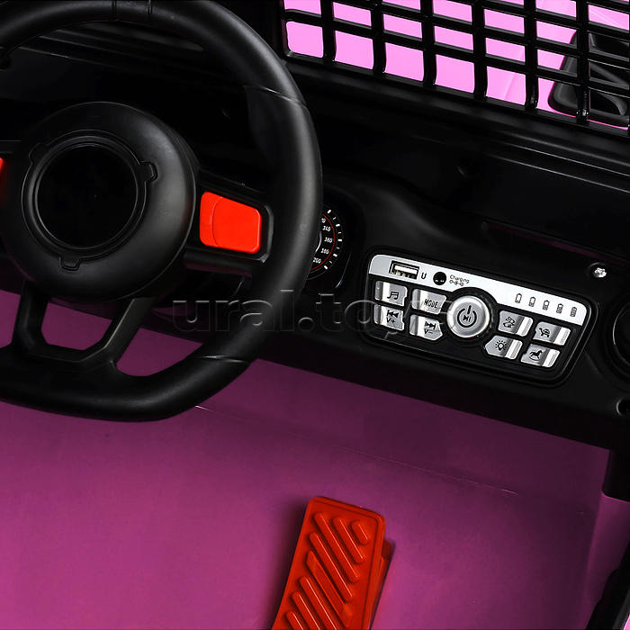 Электромобиль детский "Городской внедорожник" (цвет розовый)