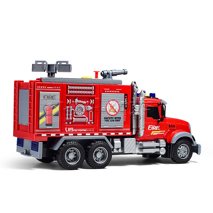 Машина "Пожарная" с распылением воды, на батарейках, в коробке