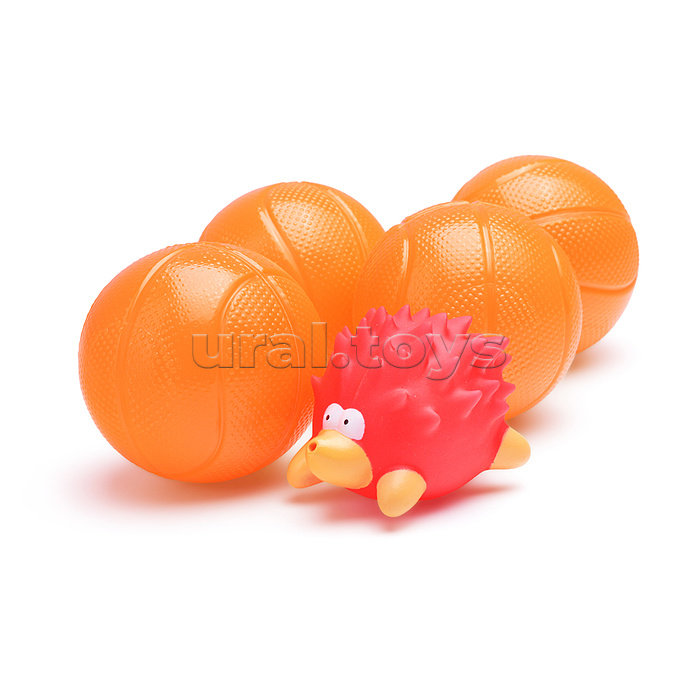 Игрушка для ванной "Баскетбол" 4 мяча