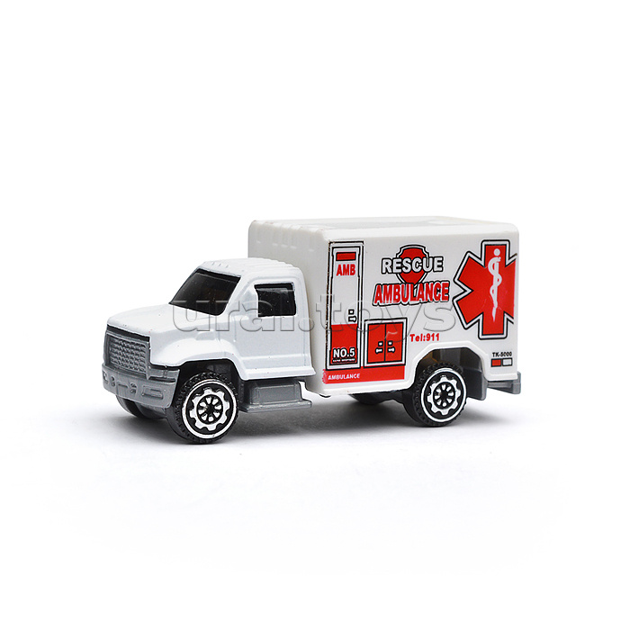 Машина металл Спецтехника 7,5 см, в ассорт, дисп., в коробке