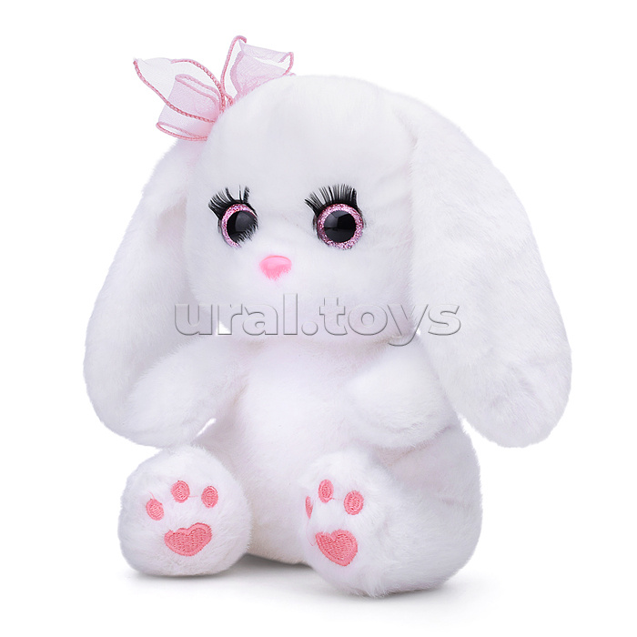 Мягкая игрушка "Заяц с бантиком" 21 см