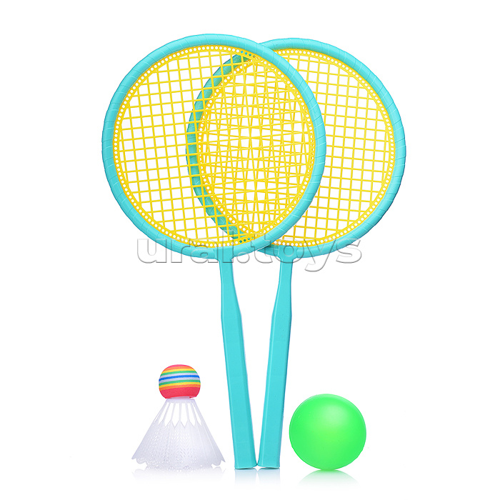 Набор игровых ракеток (2 ракетки, волан, мяч)