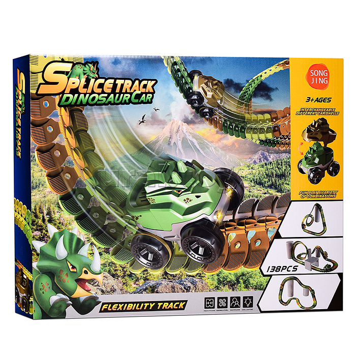 Трек с машинкой, в коробке