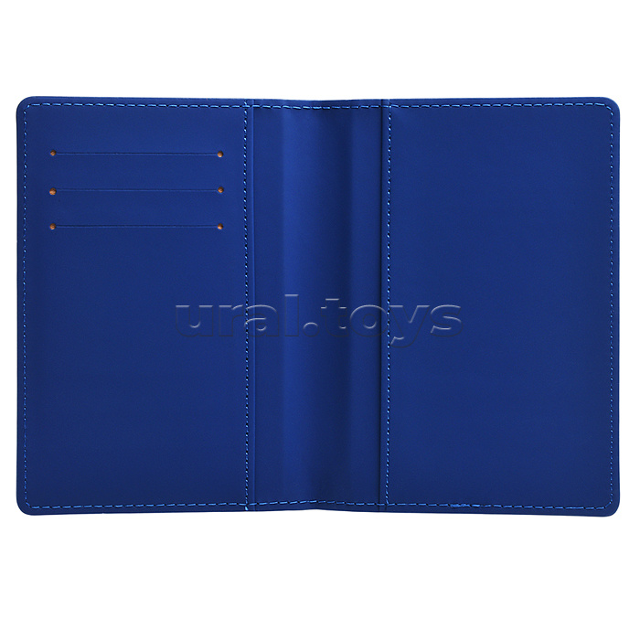 Обложка для паспорта "Герб" 10x14 см, искусственная кожа, поролон, термо тиснение, отстрочка