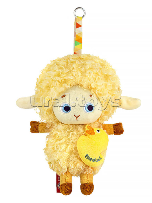 Овечка Фифи, игрушка с кольцом, 15 см