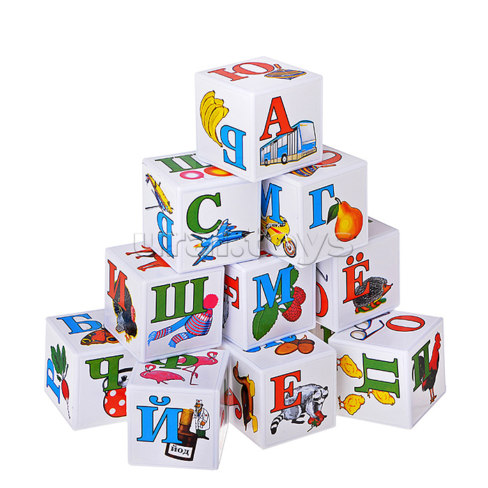 Кубики обучающие "Азбука в картинках"