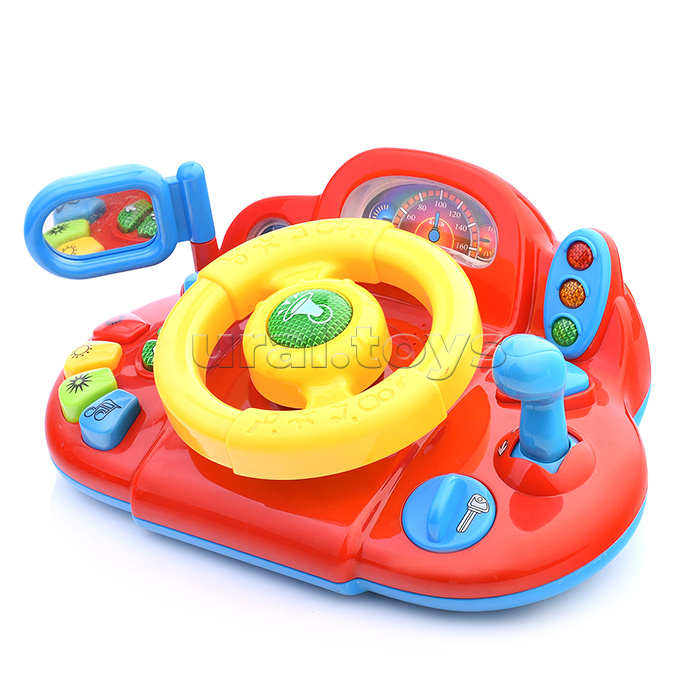 Руль "Я тоже рулю" на батарейках, в коробке