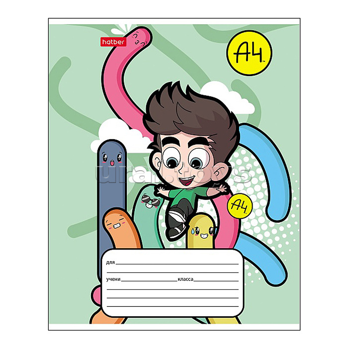Тетрадь 12л. крупная клетка "Влад А4"