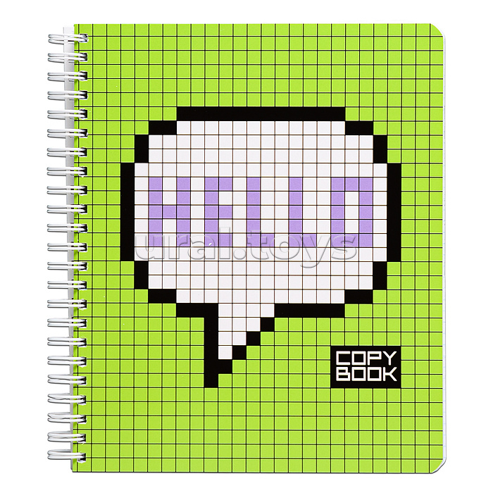 Тетрадь 96л. клетка  А5  Гребень ML Перевертыш, пиксель стандарт