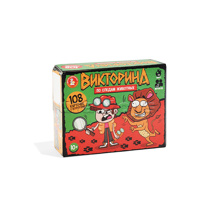 Игра настольная Викторина "По следам животных"