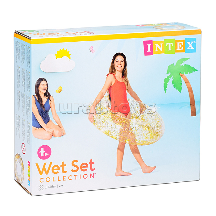 Круг для плавания «Блеск», d=107 см, от 9 лет, цвета МИКС, 56274NP INTEX