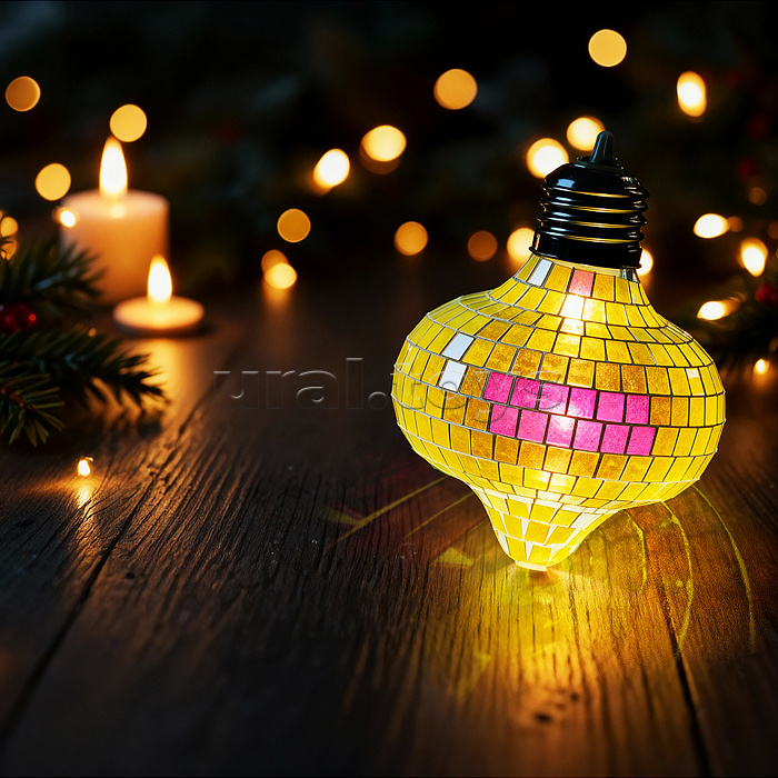 Новогоднее украшение "Диско" (8см)