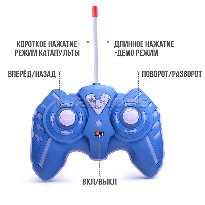 Мотоцикл-катапульта на р/у, в коробке Мотоцикл-катапульта на р/у, в коробке